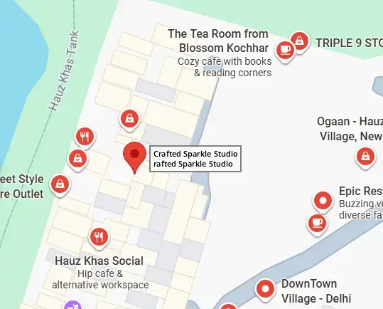 Map to Crafted Sparkle Studio